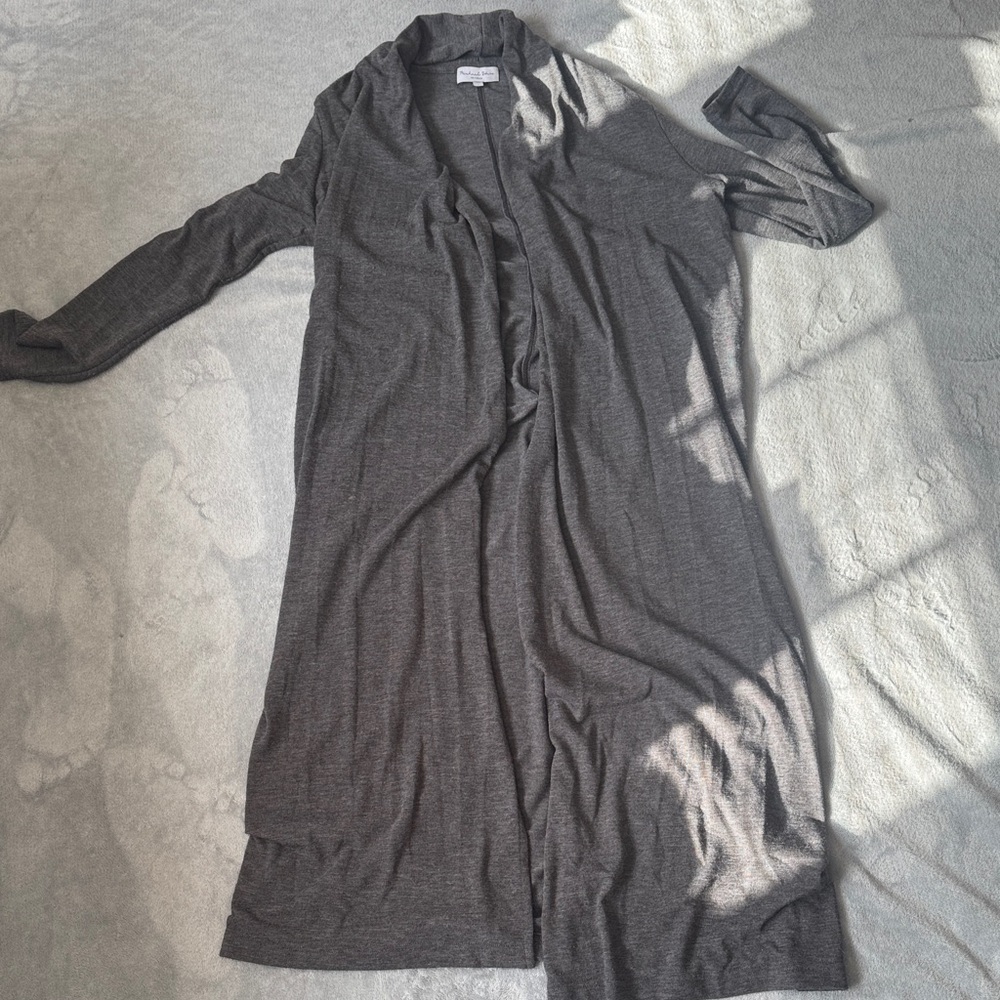 Michael Stars Charcoal Knit Cardigan